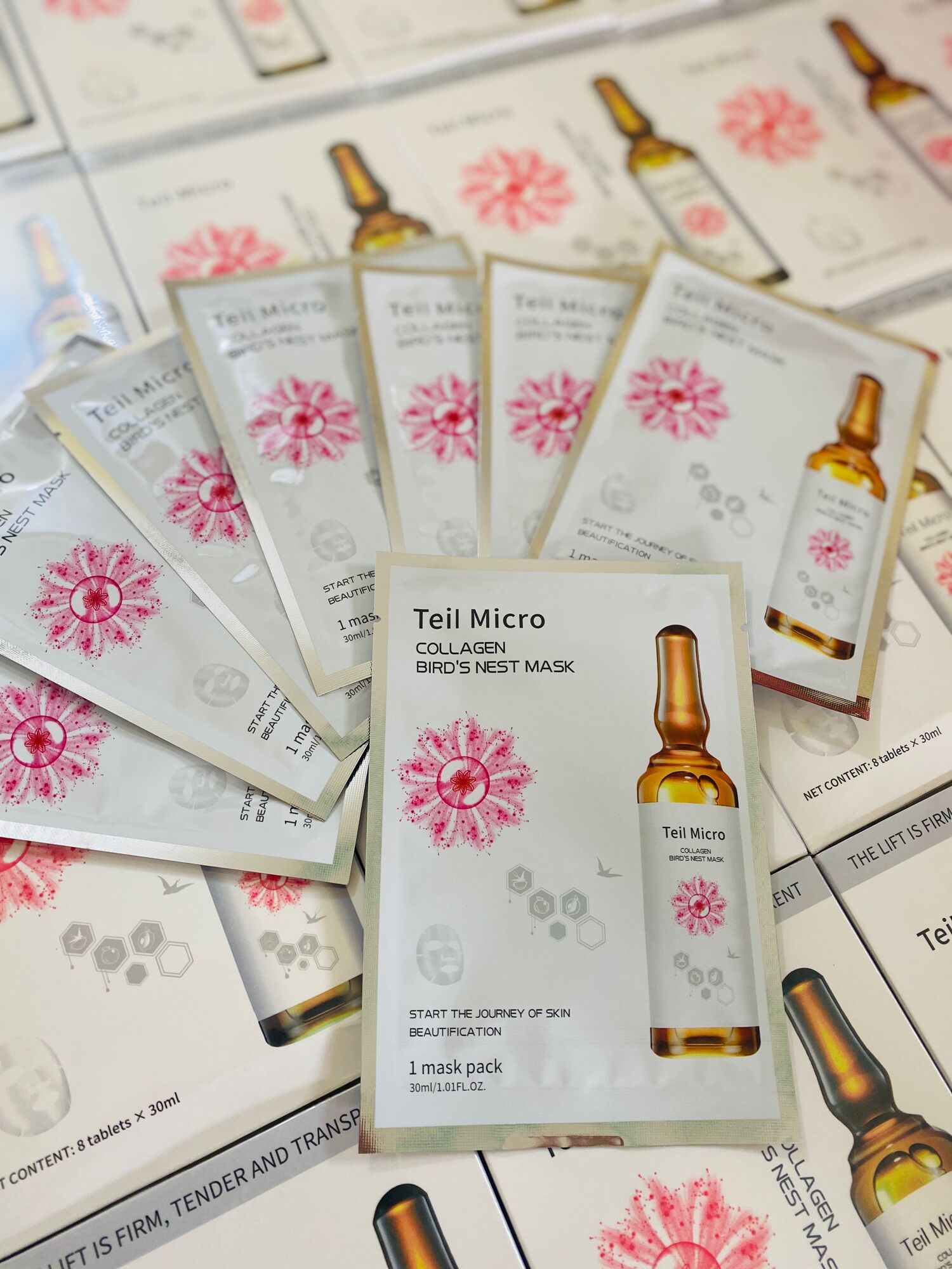Mặt nạ colagen yến tươi hộp 8 miếng