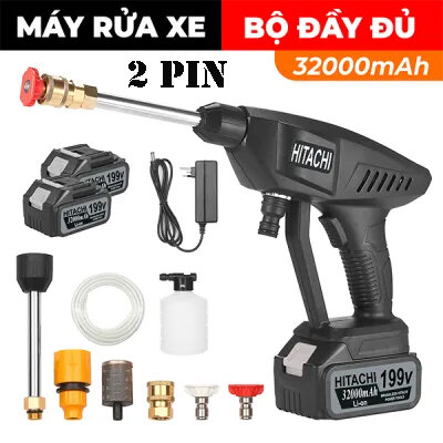 Máy Xịt Rửa Xe Bằng Pin 3 Chế Độ Chính Hãng Cực Mạnh Pin Công Suất lớn Mạnh Như Ghim Điện Trục Tiếp . Tặng Kèm Bình Xịt Bọt Tuyết. Bảo hành 12 tháng.