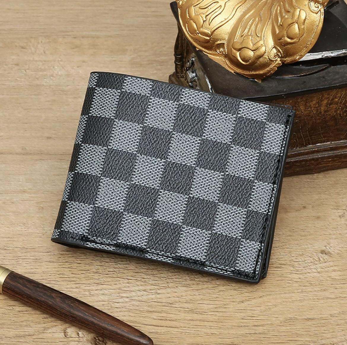 Ví Ngang Nam/Bóp Nam Da Cao Cấp LV caro - Trẻ Trung Hợp Thời Trang