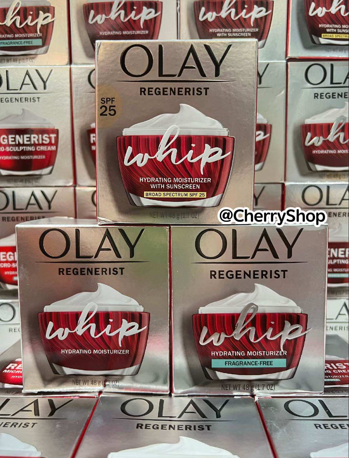 Kem dưỡng ẩm làm săn chắc da ngày và đêm Olay Regenerist Whip Active Moisturizer (48g)