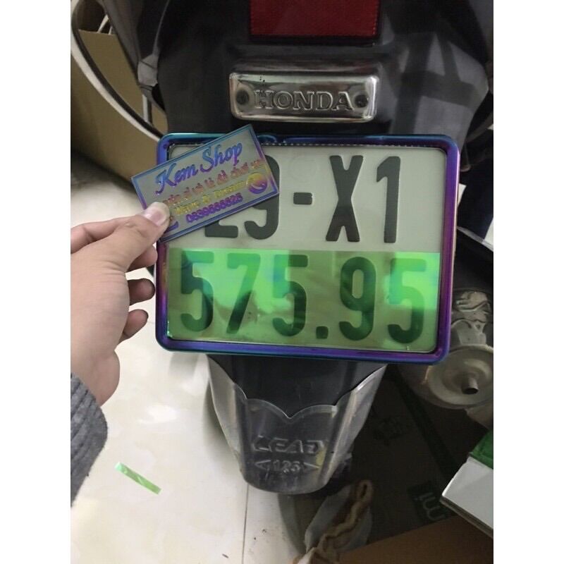 Decal Dán Biển Số 7 Màu Xe Máy Cực Chất