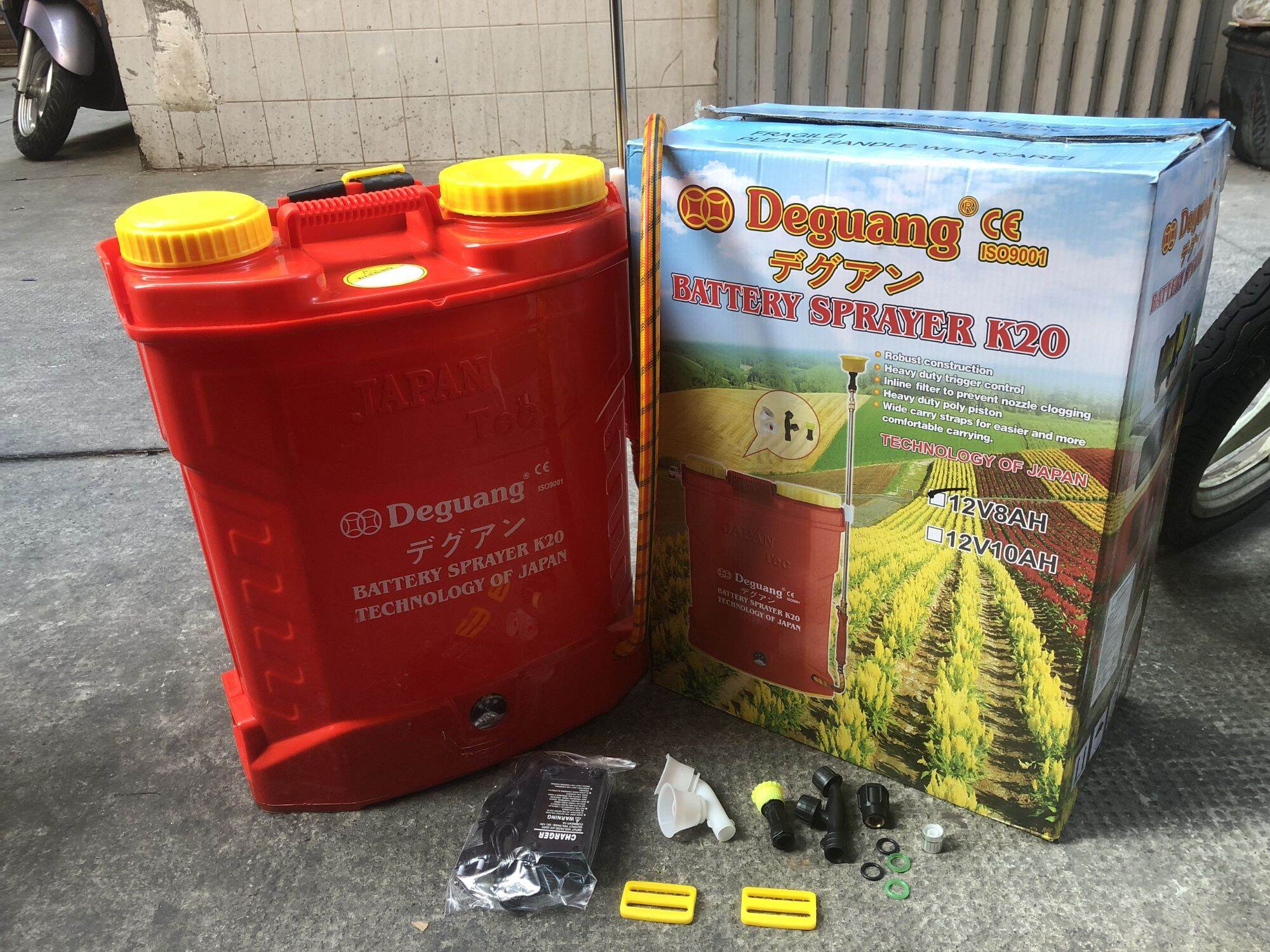 Bình xịt điện 2 bơm 20L Deguang