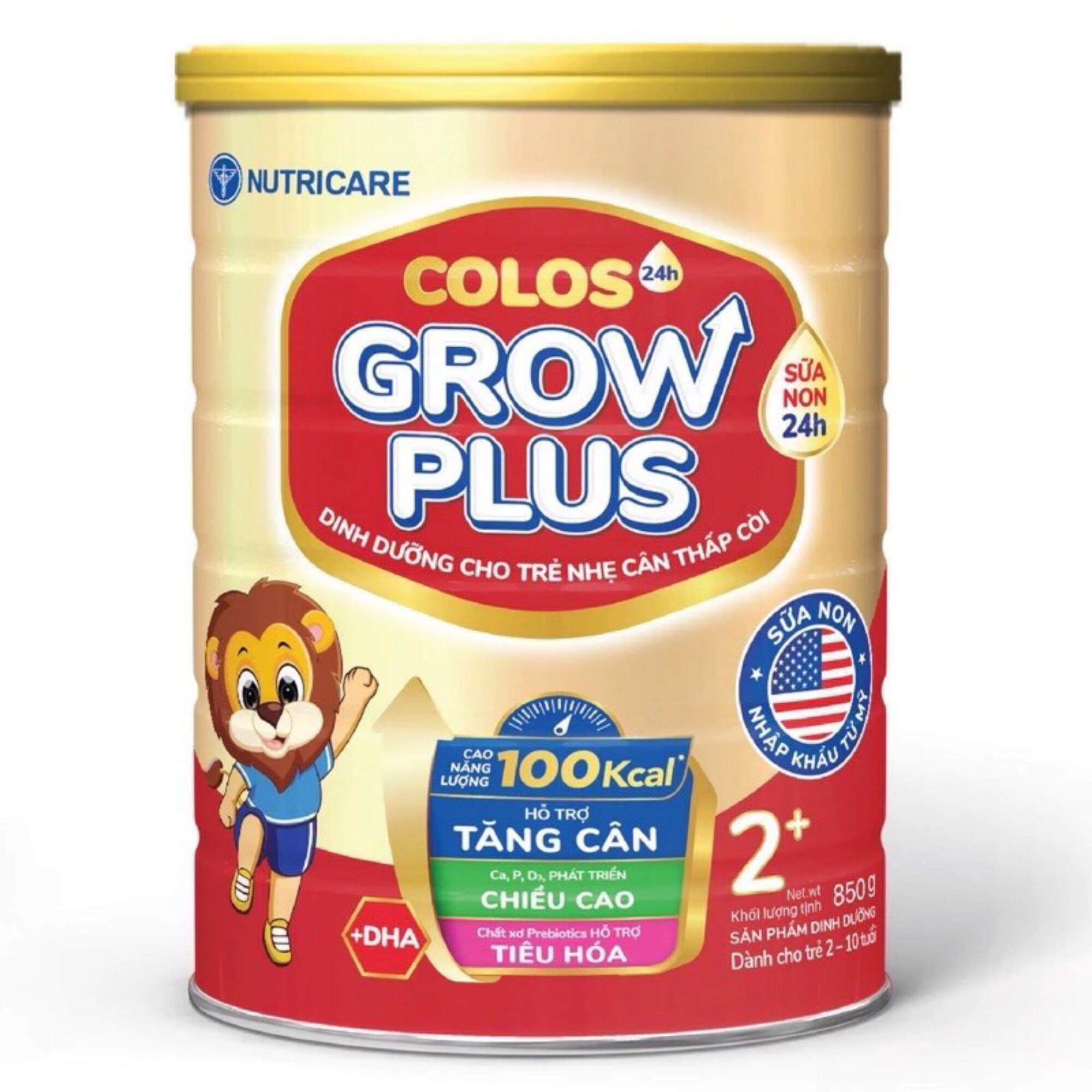 Sữa bột Colos Grow Plus Tăng cân và chiều cao cho trẻ sô 2+