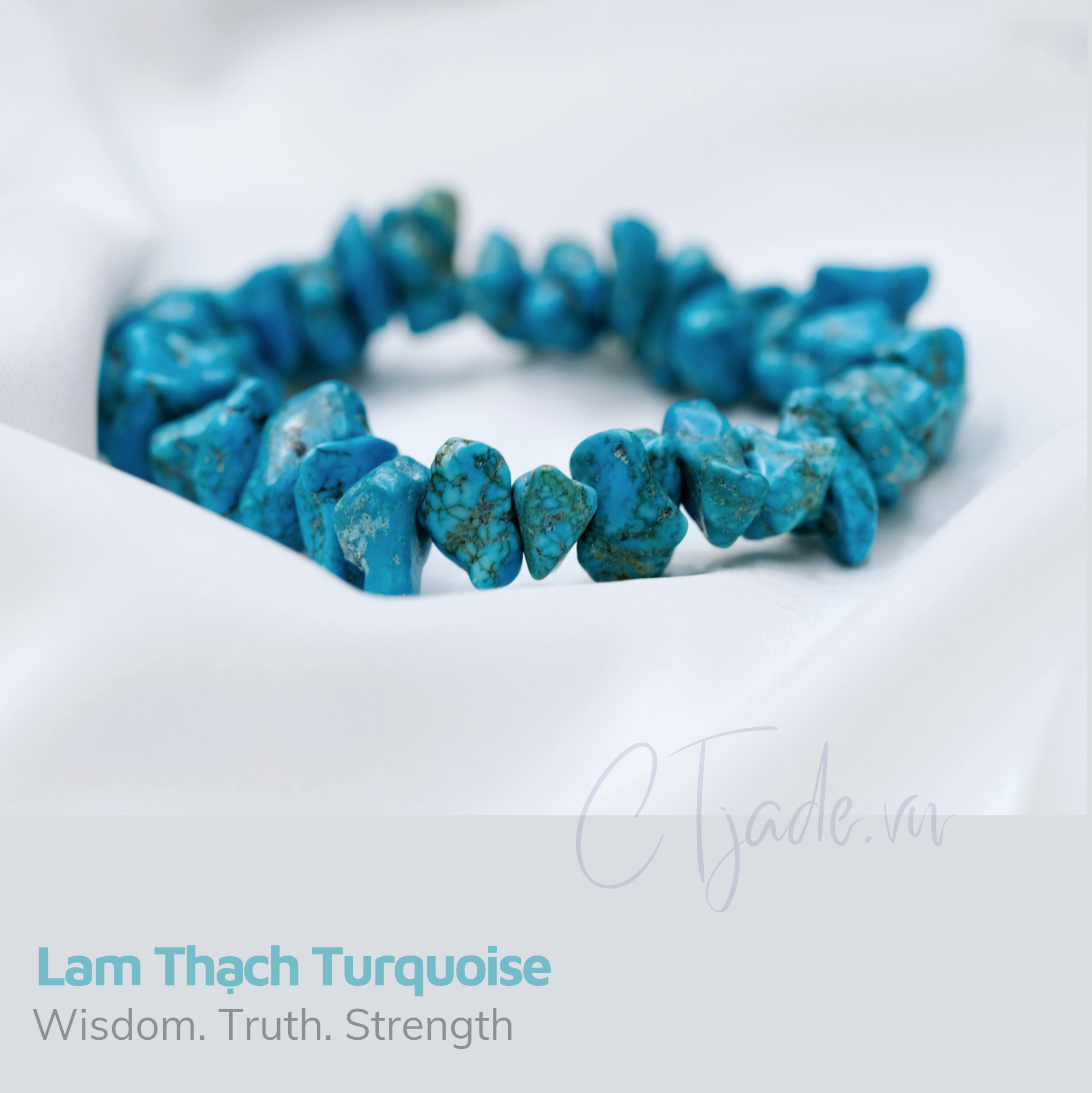 [HCM]2003051 Trang Sức Đá Turquoise Thiên Nhiên, đá lam thạch thiên nhiên 100%, CTjade,vn