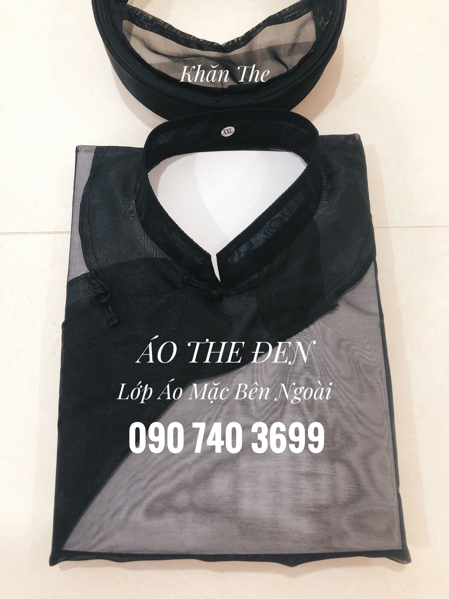 Áo Dài The/ Áo Dài Ông Đồ (Áo và Khăn Đóng, chưa có Quần)