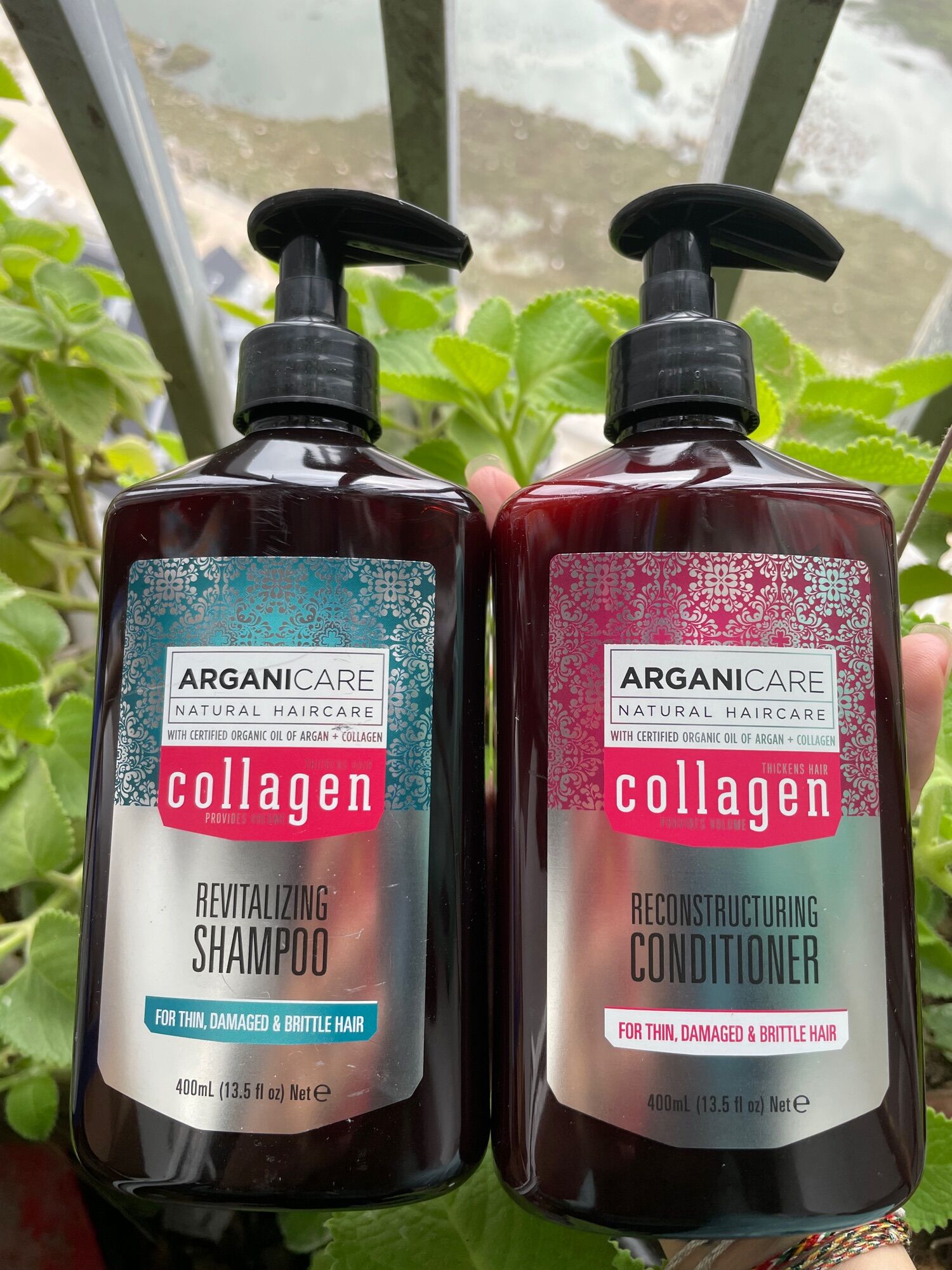 Cặp dầu gội + xả Argancare collagen, thơm, mềm, mượt tóc