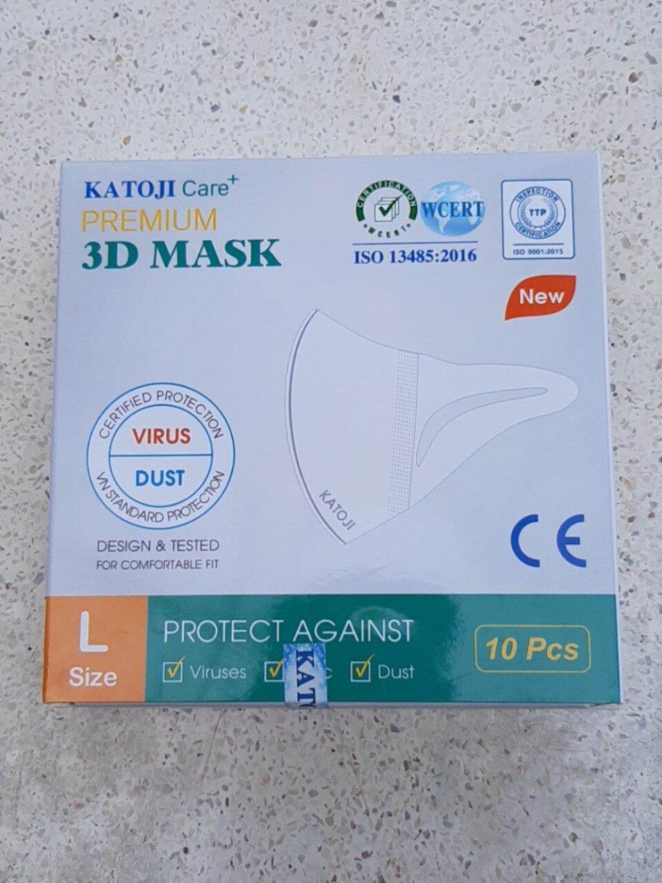 Khẩu Trang 3D Kháng Khuẩn Hộp 10 cái