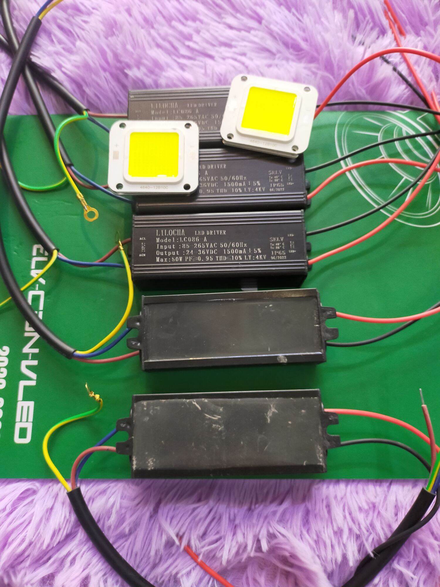 Combo nguồn+chip led 50w thay thế đèn pha,đèn đường
