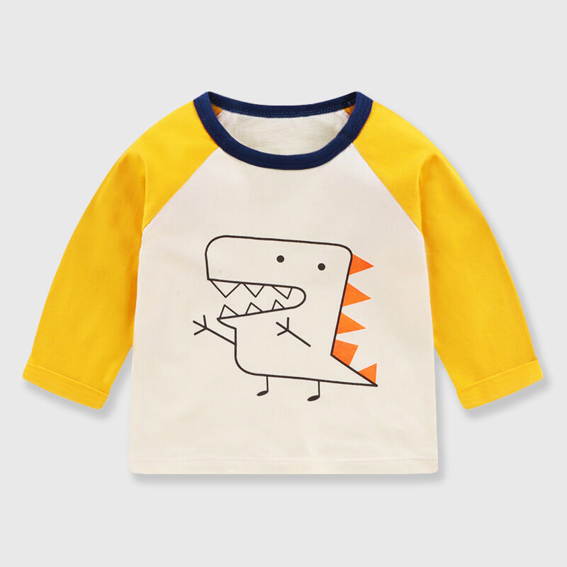 Áo thun dài tay trẻ em 2022 cotton áo hoodie mẫu mới áo mặc trong bé trai bé gái quần áo trẻ em mẫu thu một chiếc trẻ em áo