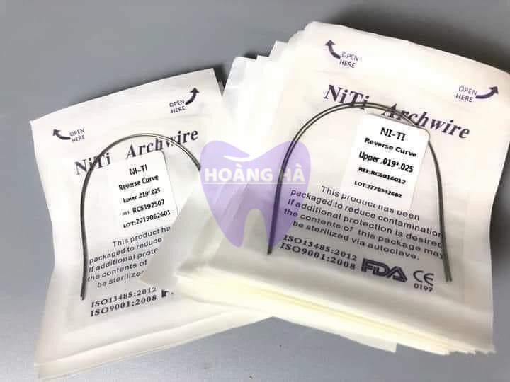 Dây cung đánh lún dây Revse dây cung niềng răng dùng trong nha khoa túi 2 sợi
