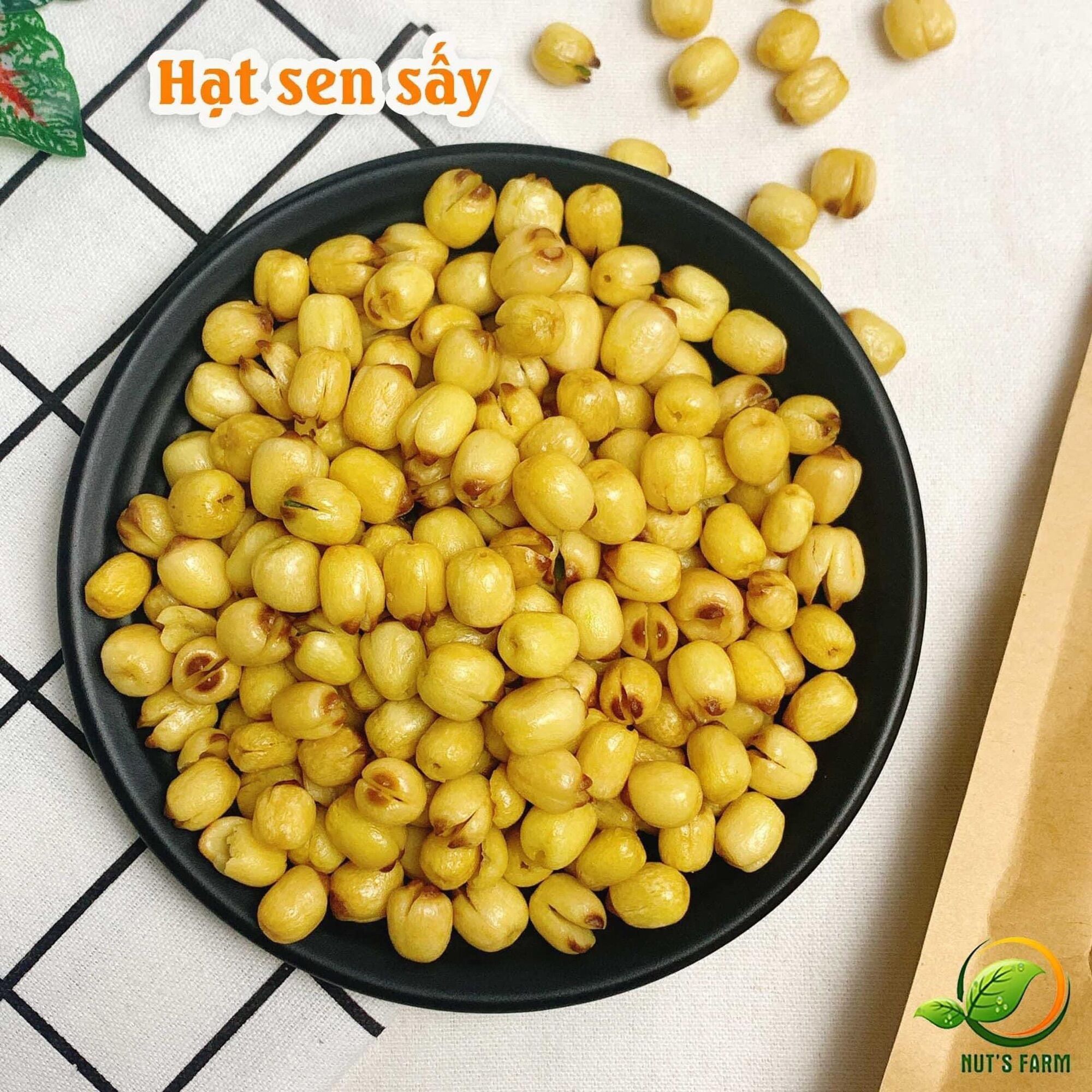 Gói 500gr Hạt Sen Huế sấy giòn ăn liền