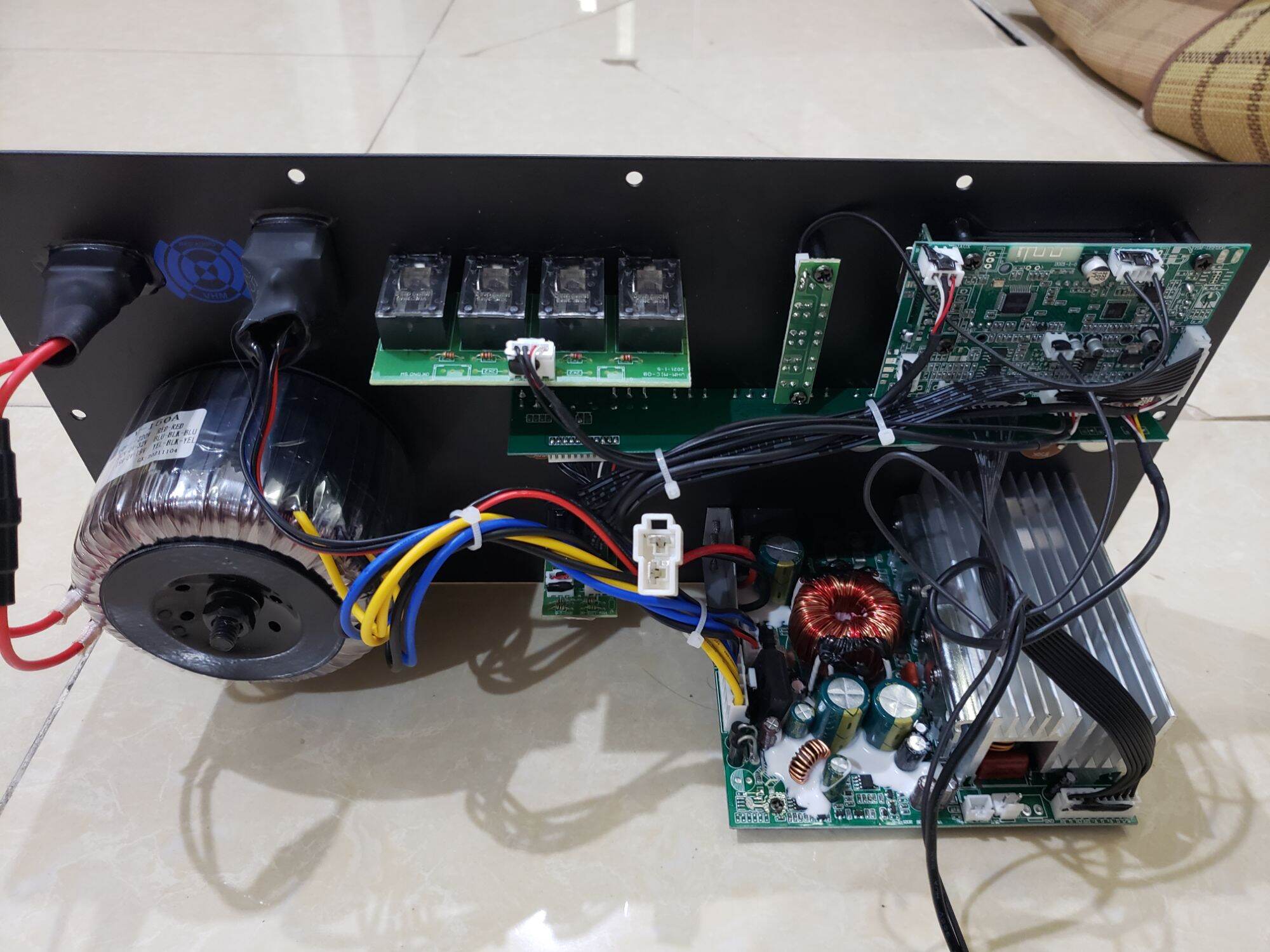 mạch loa kéo 4 tấc đôi echo reverb