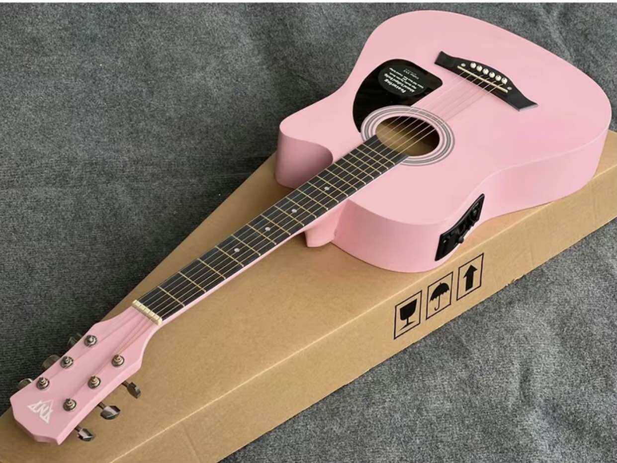 Đàn guitar acoustic T70 giá 1tr50k bản eq kết nối ra loa Đàn T70 size 38 dài 96cm - 2