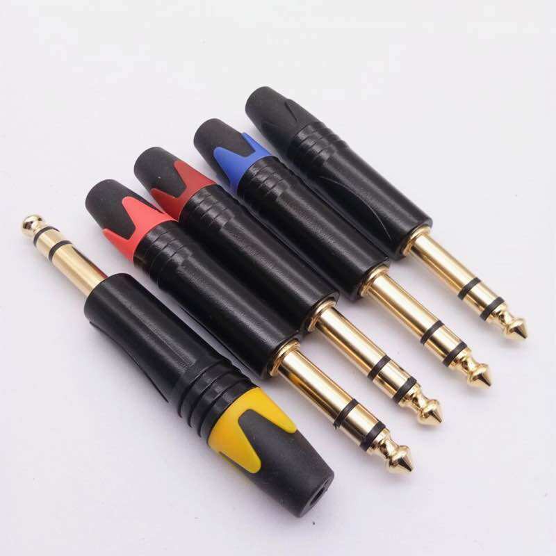 Jack 6 ly (6.5mm ) Stereo tự đấu chân đồng