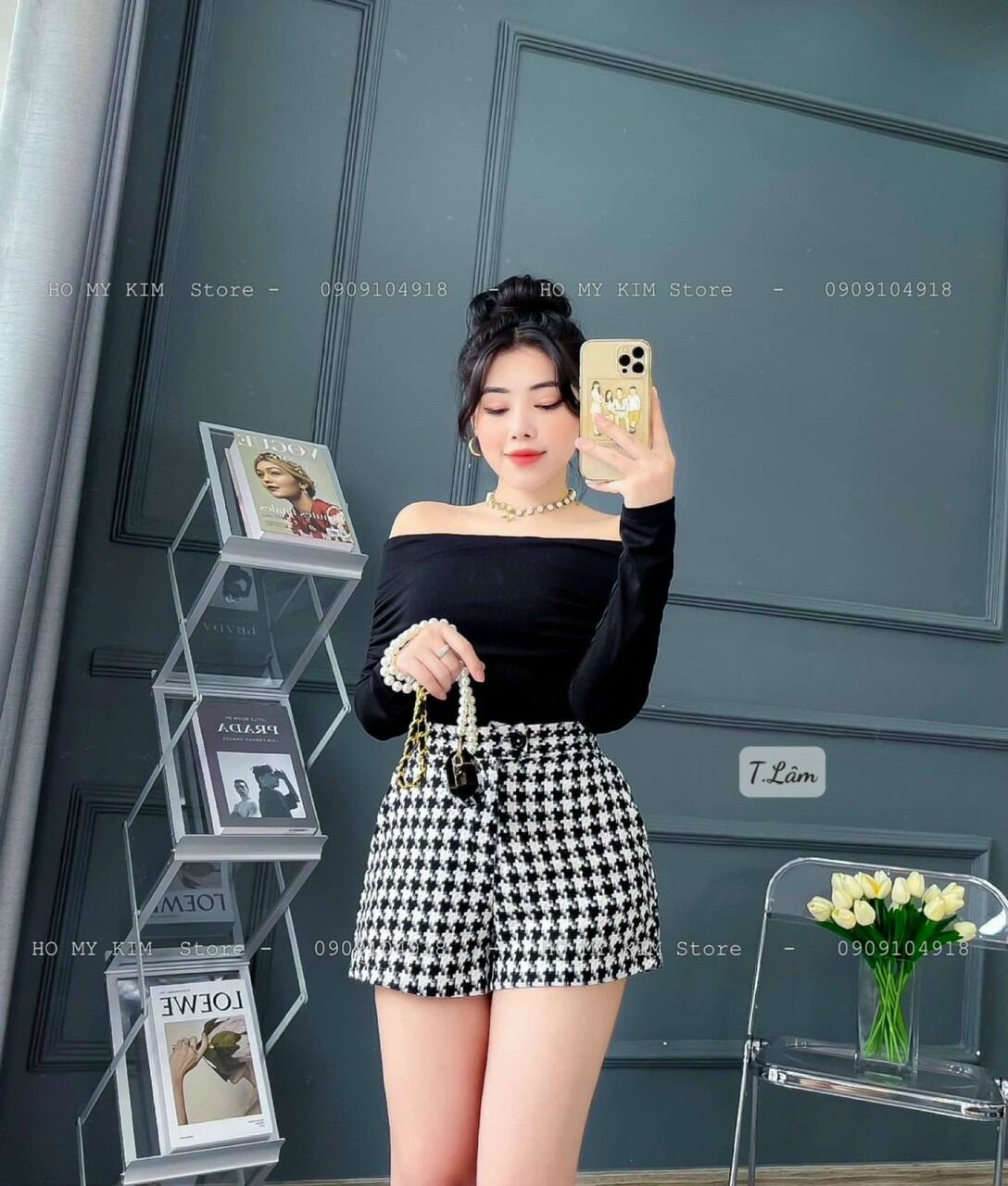 Áo thun bẹt vai tay dài at96