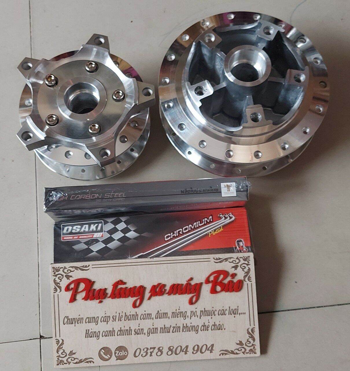 Căm đùm dành cho xe  EXCITER 150( gồm đùm trước sau và căm)