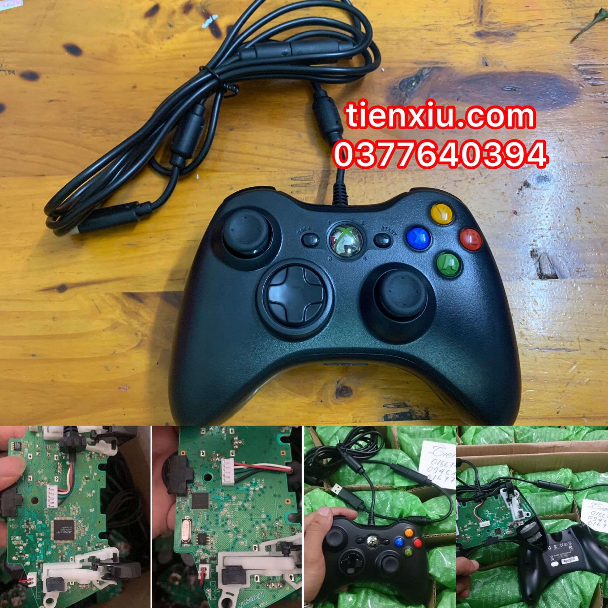 Tay bấm xbox 360 có dây renew xịn chính hãng ạ xbox360 tay cầm xbox360