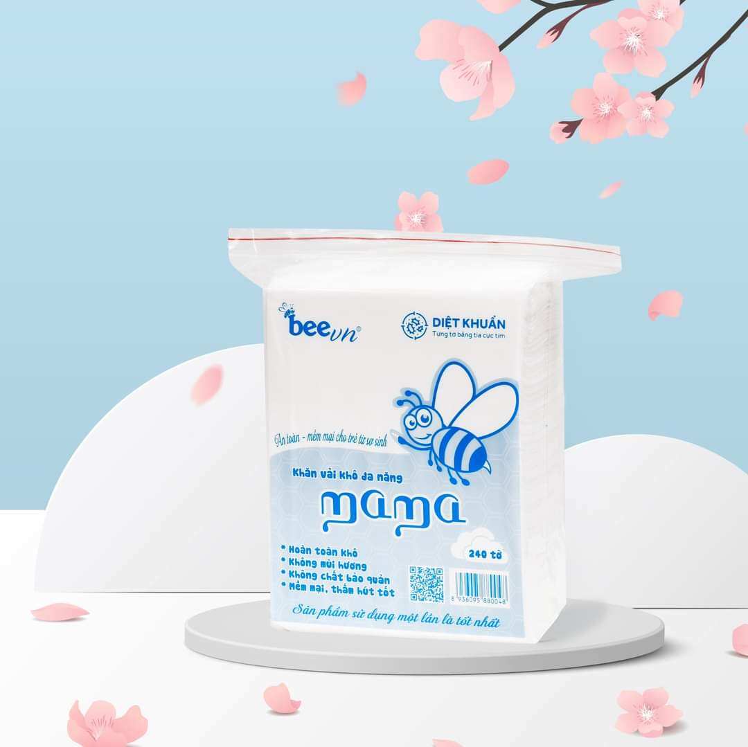 Khăn vải khô đa năng mama 240 tờ