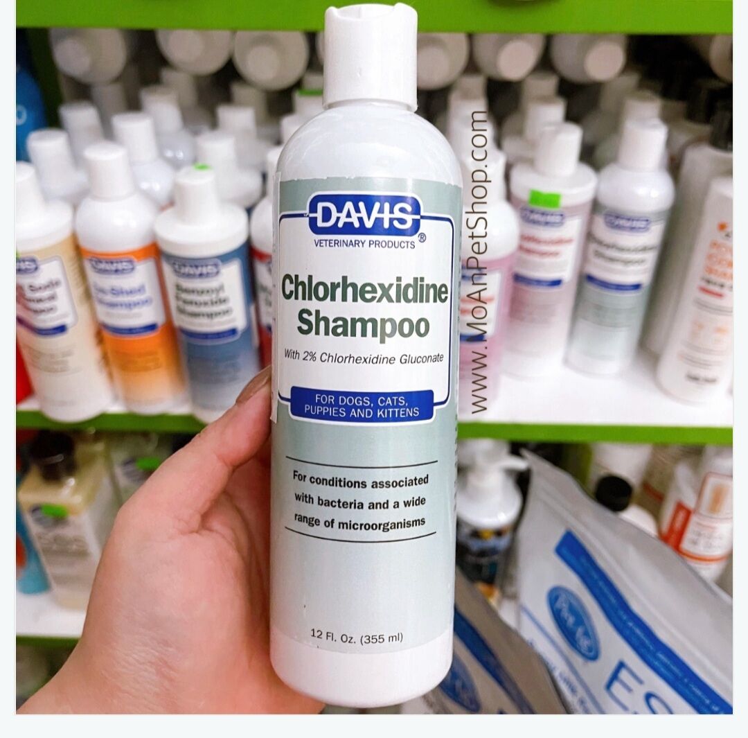 Sữa tắm gội davis mỹ chlorhexidine 2% 355ml cho thú cưng
