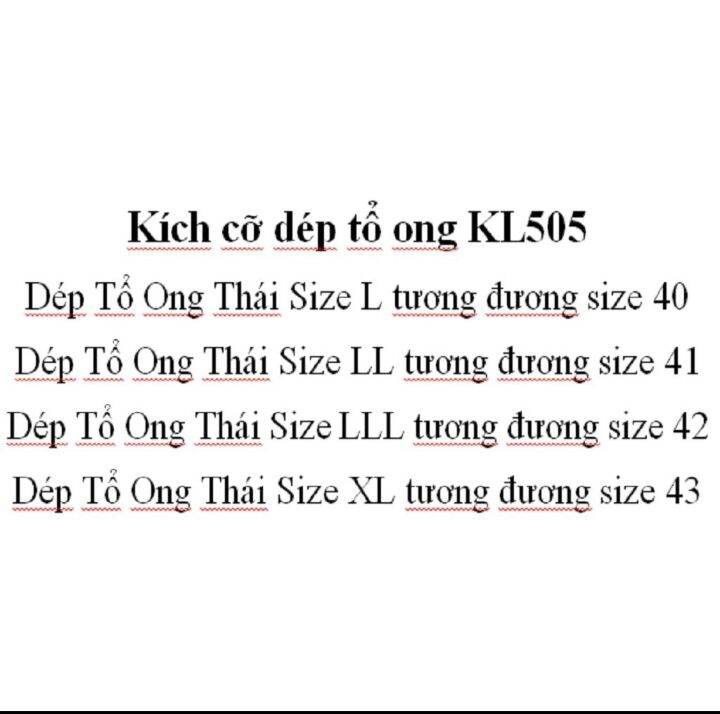 Dép Tổ ong Thái sịn đủ size