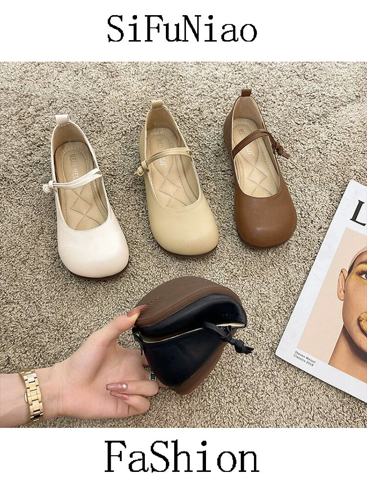 Giày Đế Mềm Mary Jane Cho Nữ Mùa Hè 2025 Giày Đơn Cổ Thấp Phong Cách Mới Cổ Điển Giày Lười Đa Năng Cho Phụ Nữ Trẻ
