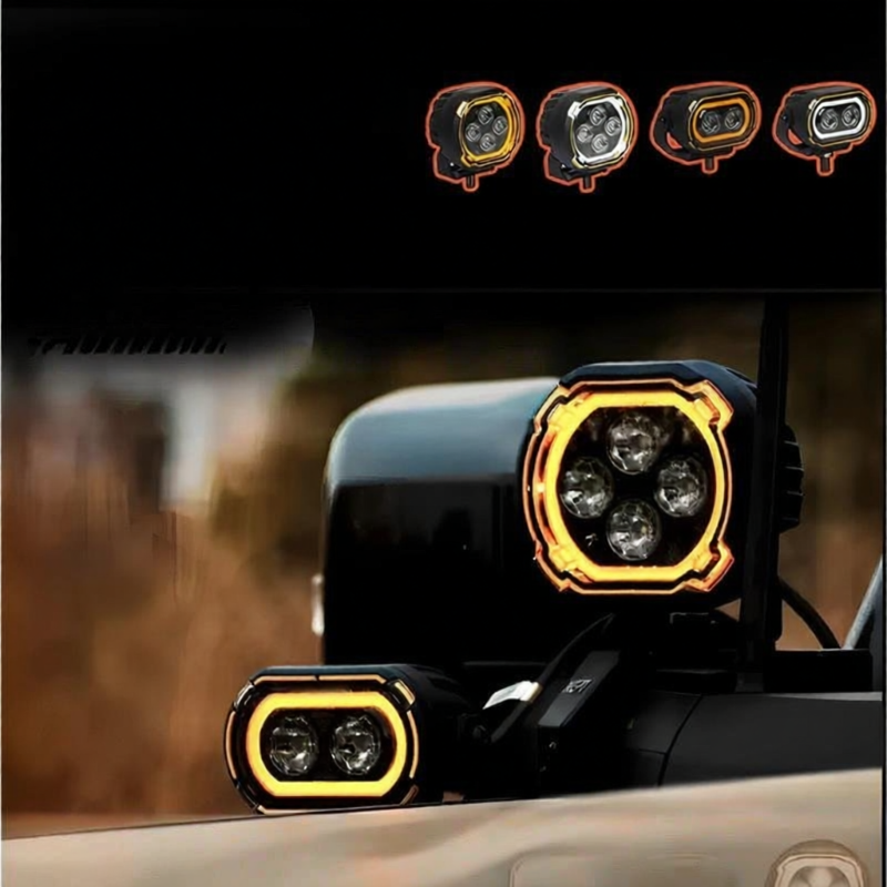 Off-road Daytime Running Fog LED Light A Pillar Hood Mod Giá 31,320,000 Đồng*Miễn phí vận chuyển