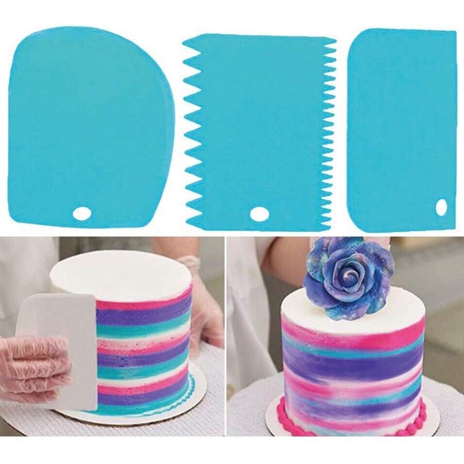Bộ 3 Dụng Cụ Chà Láng Dùng Để Trang Trí Bánh Kem