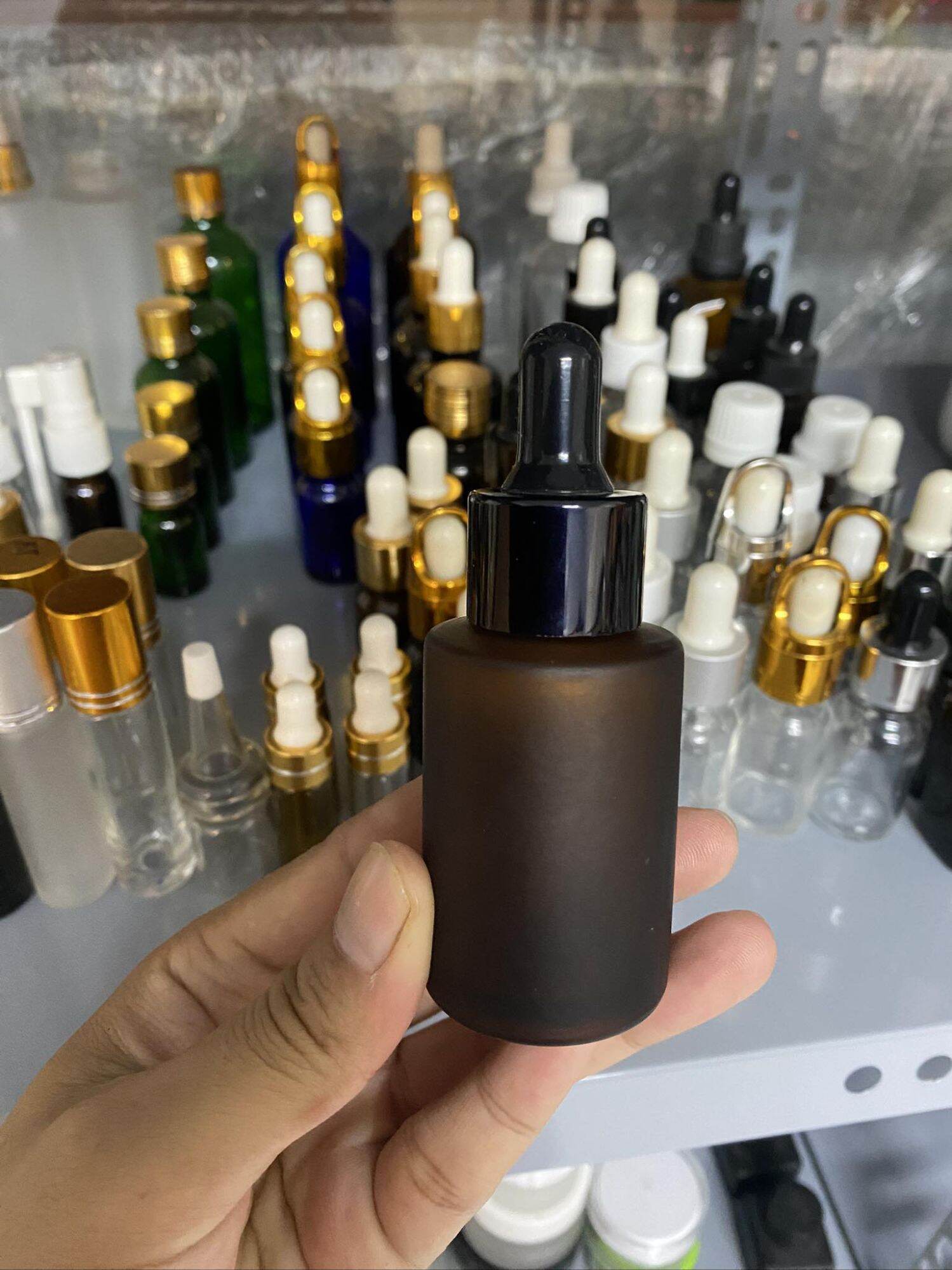 (COMBO 5)CHAI CHIẾT SERUM,MỸ PHẨM 20GR ( MÀU NÂU)