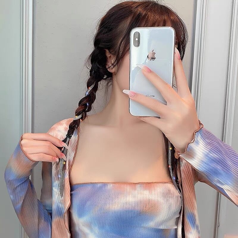Kẹp tóc dây đá 2 line bling bilng