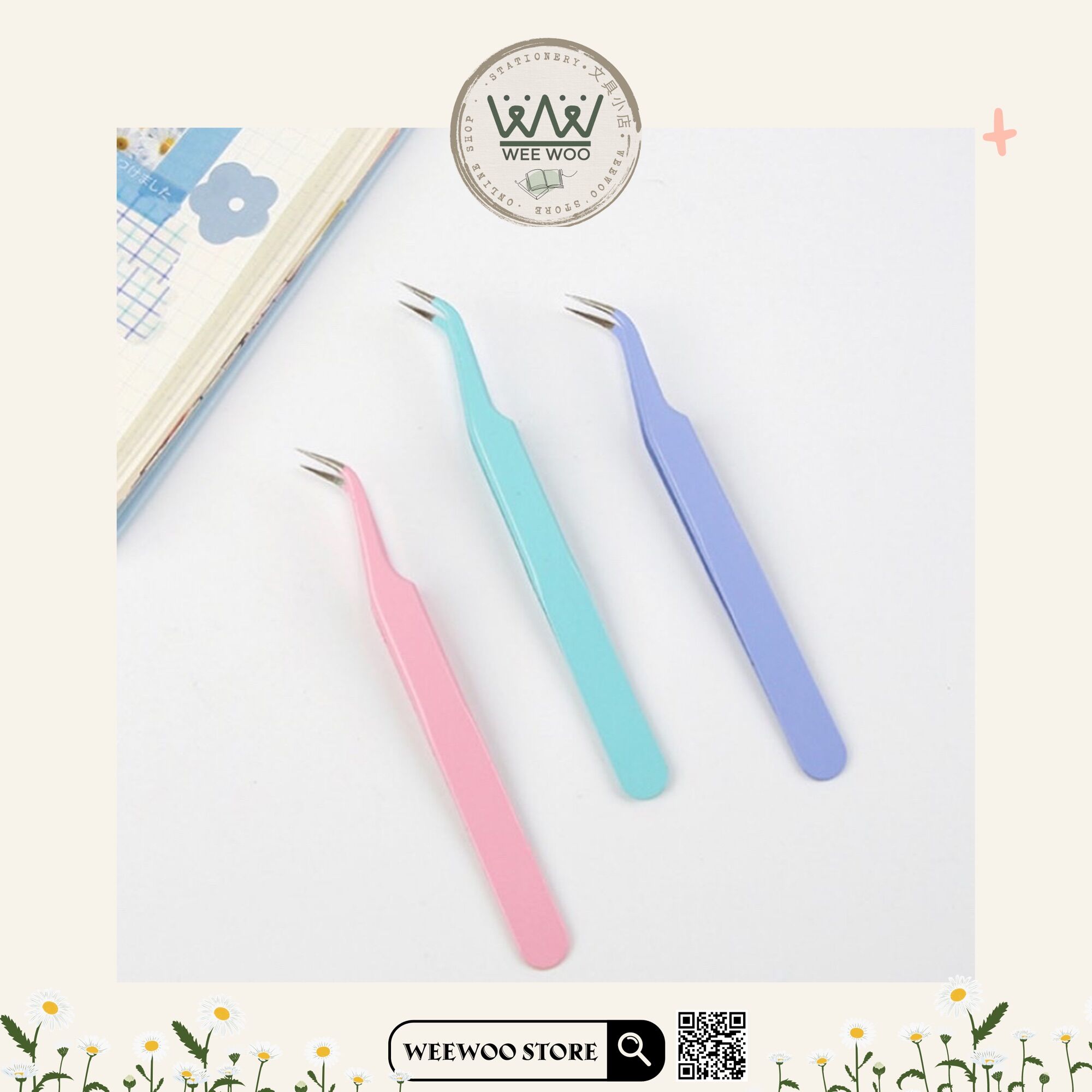 Nhíp gắp gỡ sticker dán tone màu Macaron - WeeWoo Store