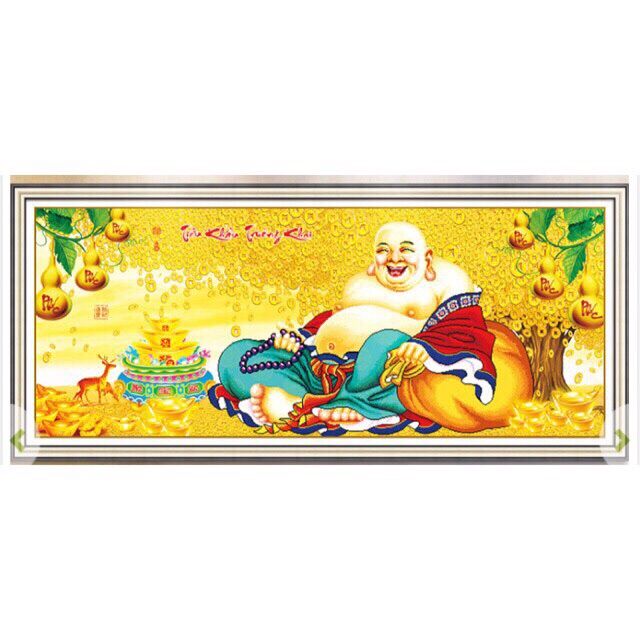 Tranh đính đá phật di lặc lg1136 chưa đính đá
