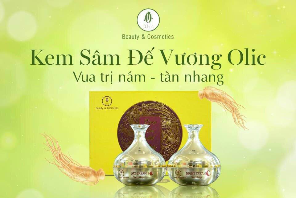 Kem sâm đế vương olic(gồm 1 kem ngày và 1 kem đêm) hàng cty