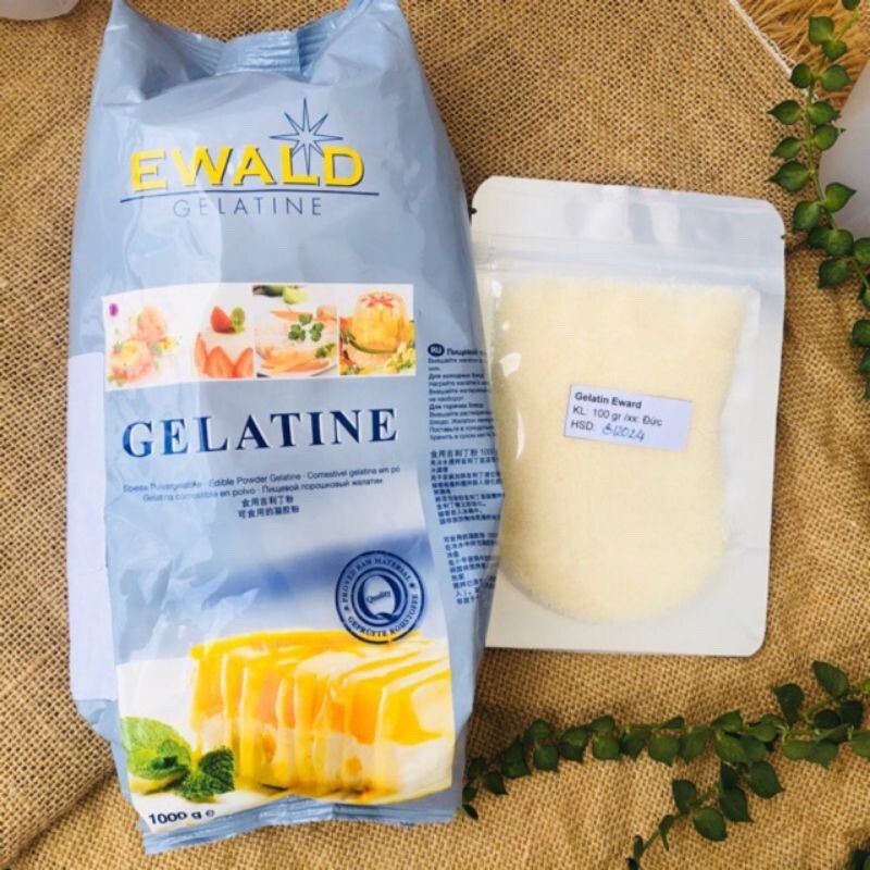 100g bột gelatin Ewald Đức