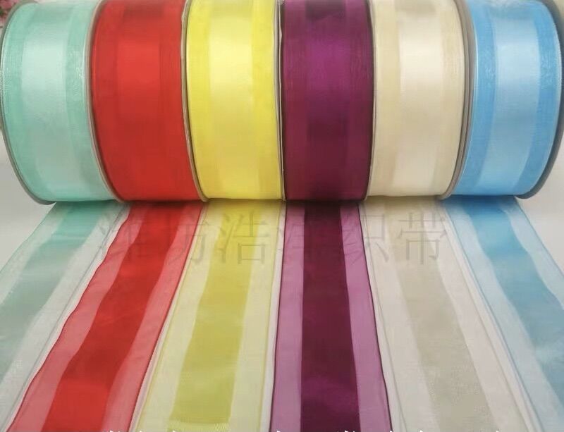 Set 5m ruy băng viền voan
