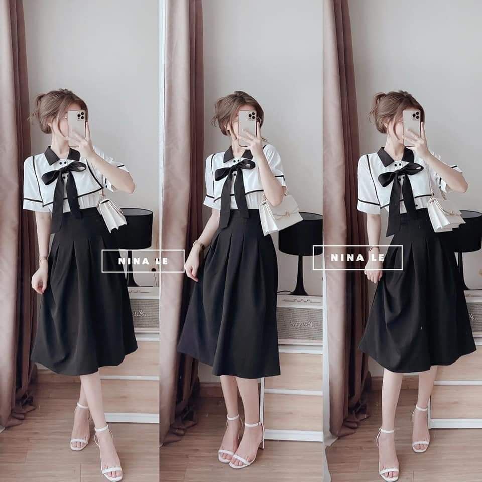 [Ảnh thật] 50-90kg Bigsize SET ÁO VÁY THỦY THỦ