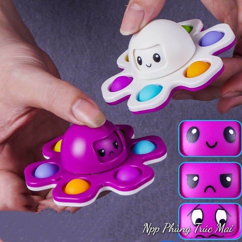 Pop it con quay bạch tuộc cảm xúc