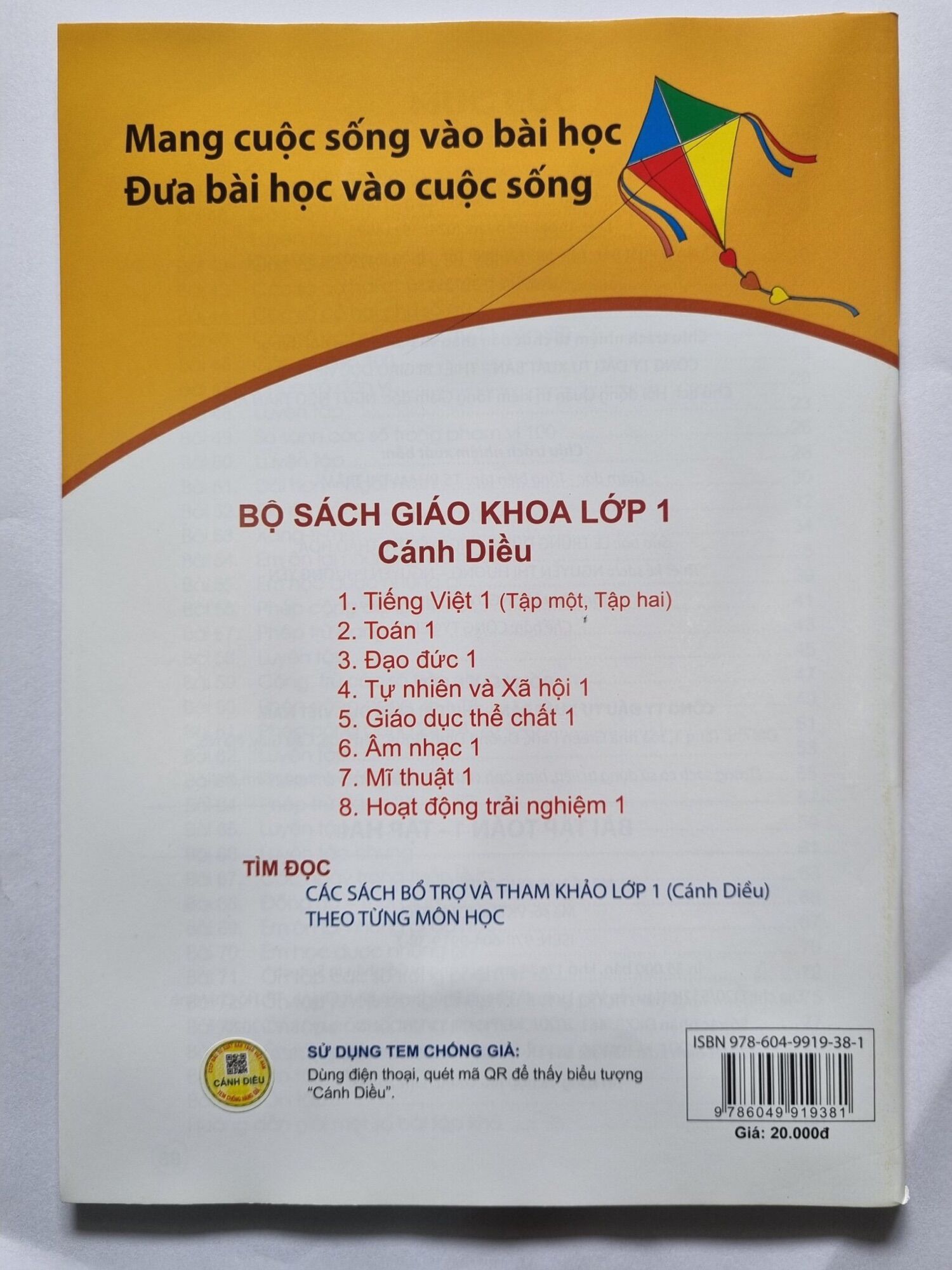 Sách - Bài tập toán 1 tập 2 (Cánh Diều)