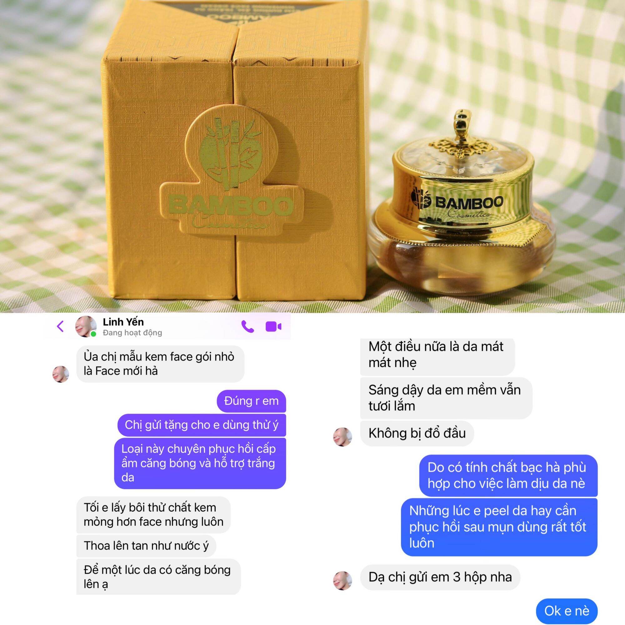 💥ƯU ĐÃI💥COMBO KEM FACE LỤA VÀ KEM FACE PLUS BAMBOO