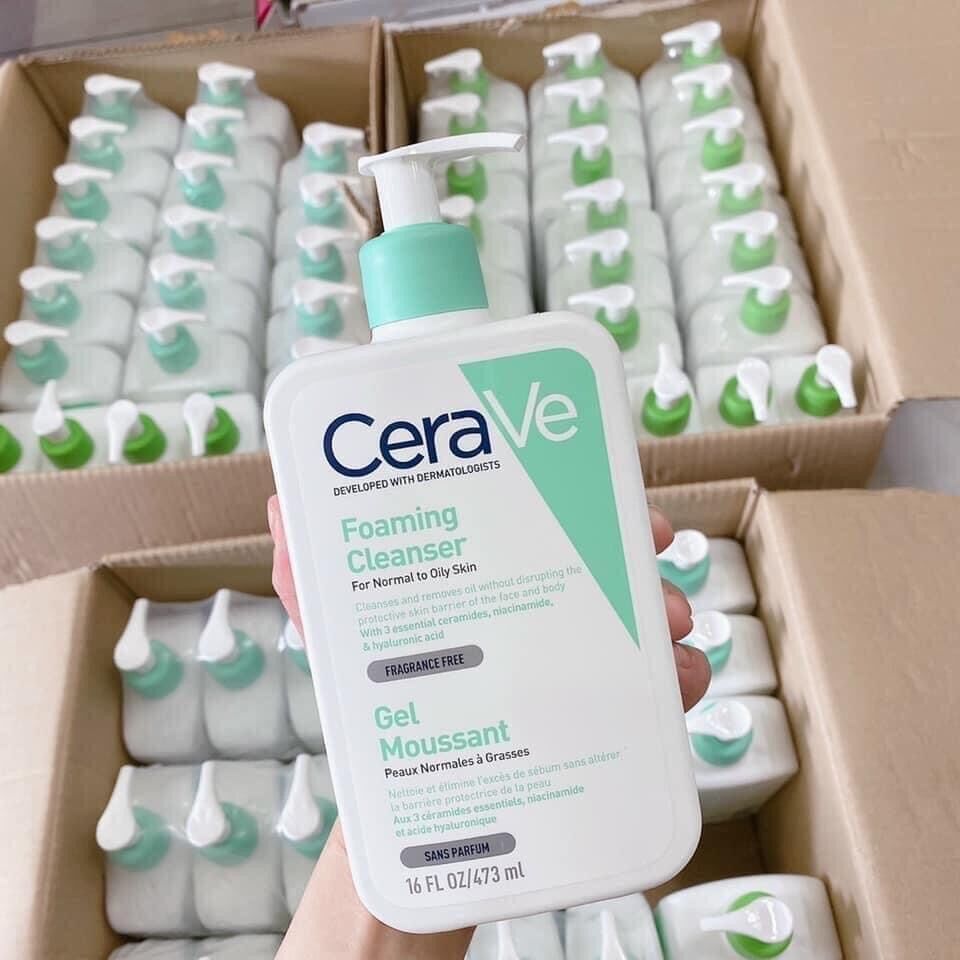 [CHÍNH HÃNG]Sữa rửa mặt Carave bản pháp 236ml/473ml