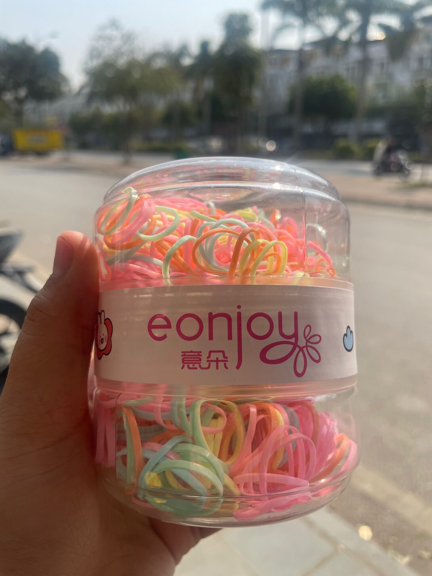 Lọ chun buộc tóc nhiều màu sắc EONIOY