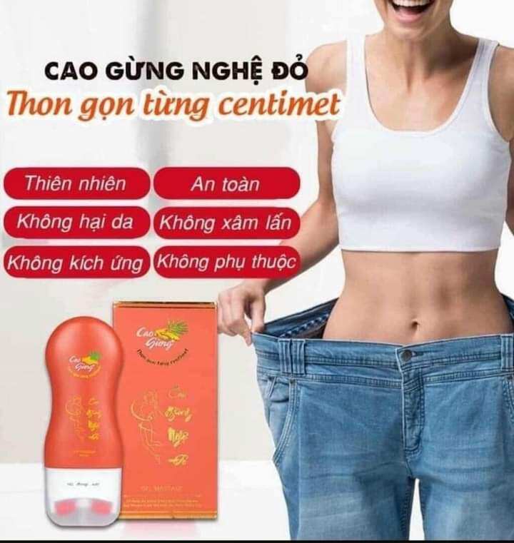 Kem tan mỡ Cao gừng nghệ đỏ