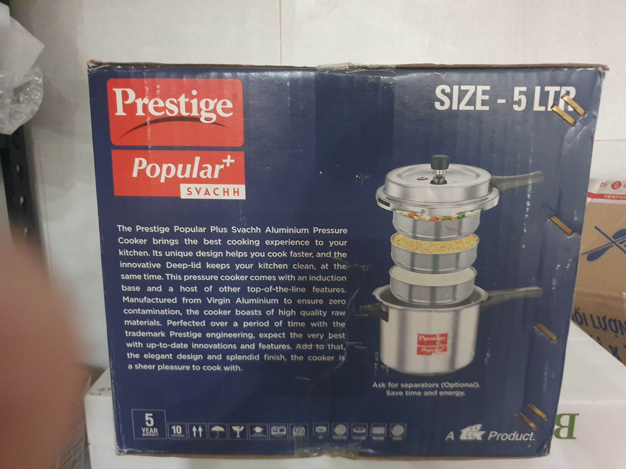 5ltr Pressure cooker 
Gas /Induction