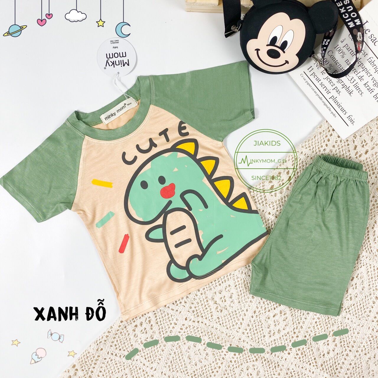 ☘️☘️Bộ Minky mom cộc tay cực xinh☘️☘️