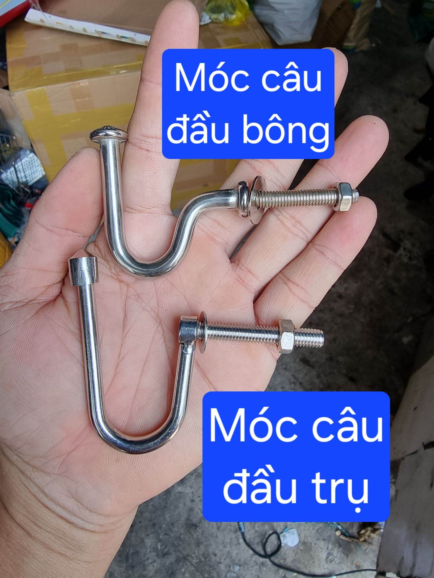 móc treo đồ inox - titan (1 cái)