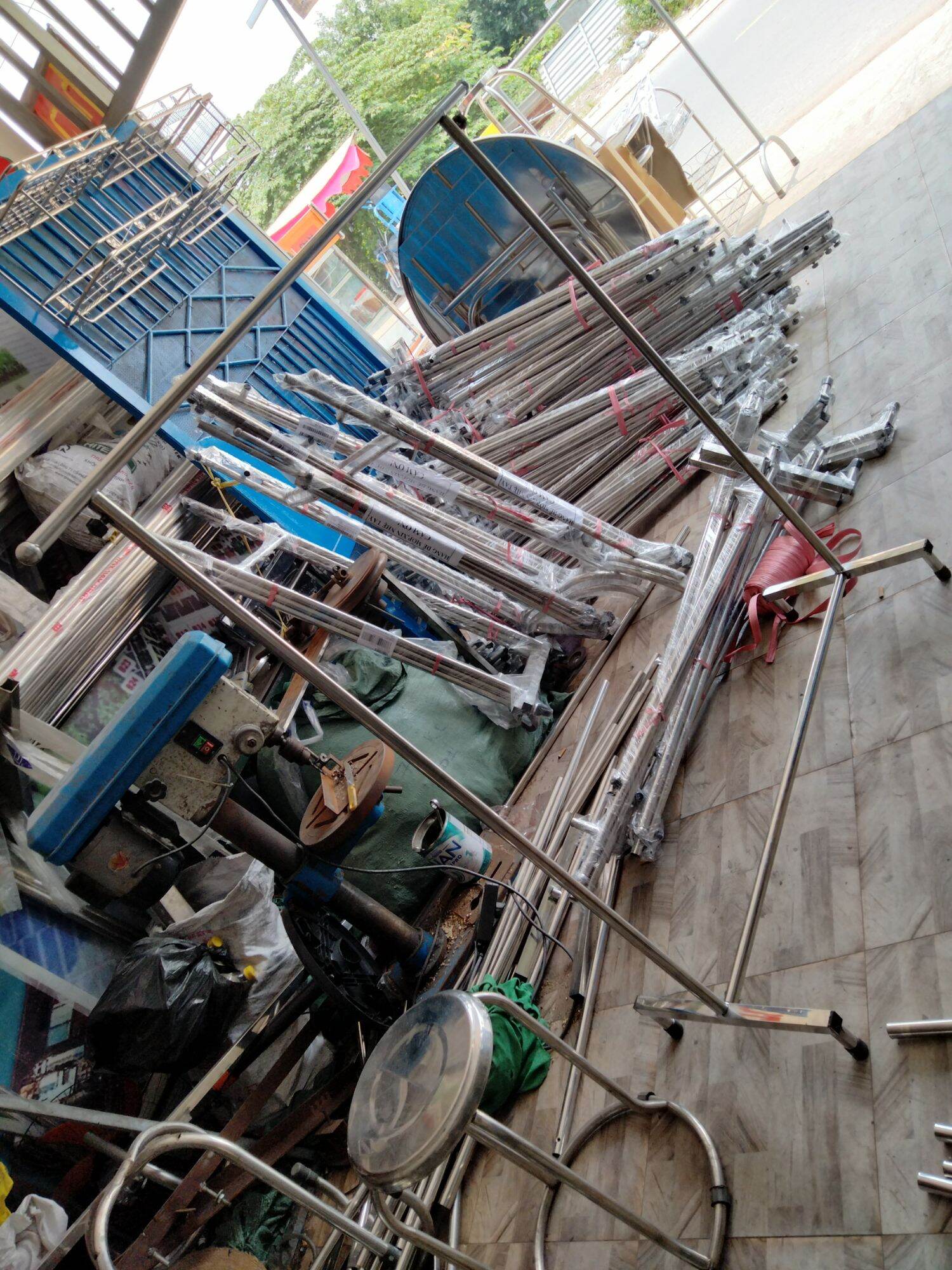 Sào phơi đồ đơn INOX 100 % chắc chắn ko gỉ sét