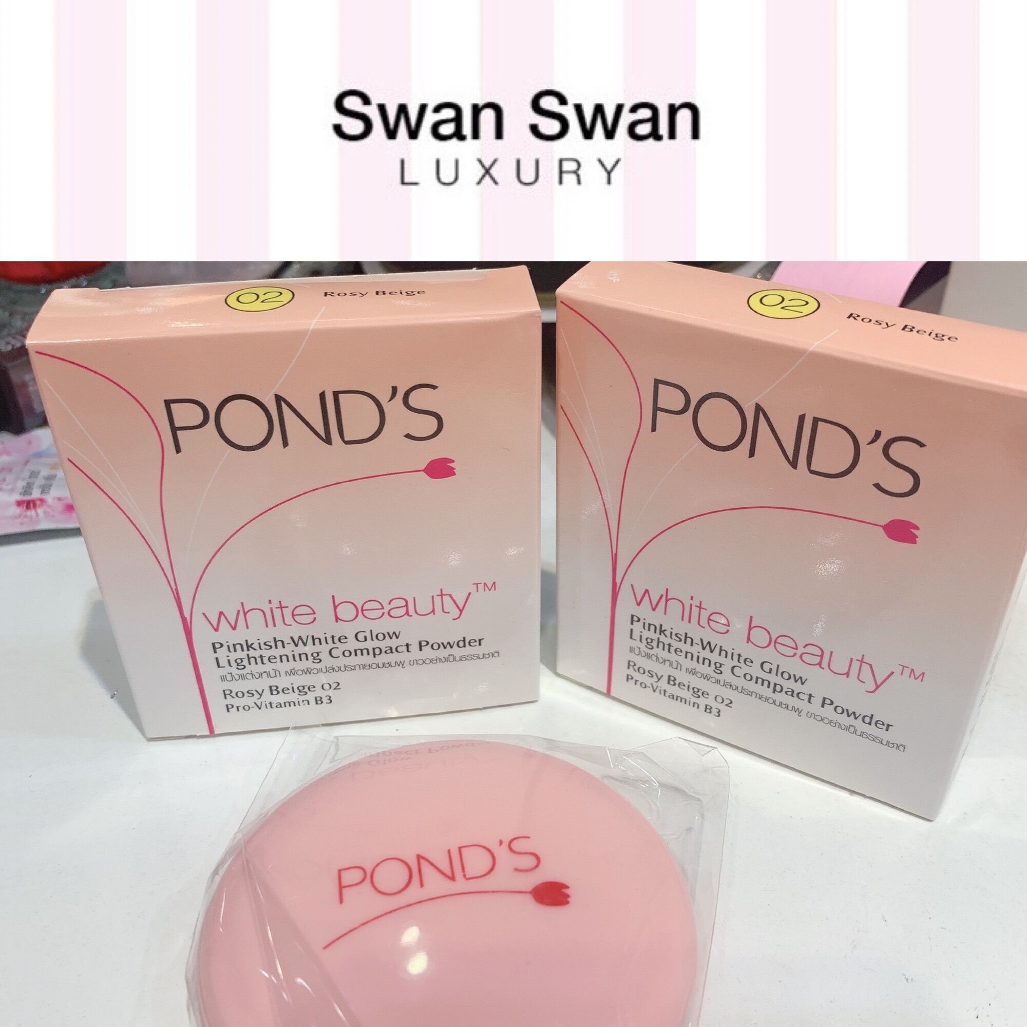 Phấn phủ trang điểm ponds trắng hồng rạng rỡ 10g