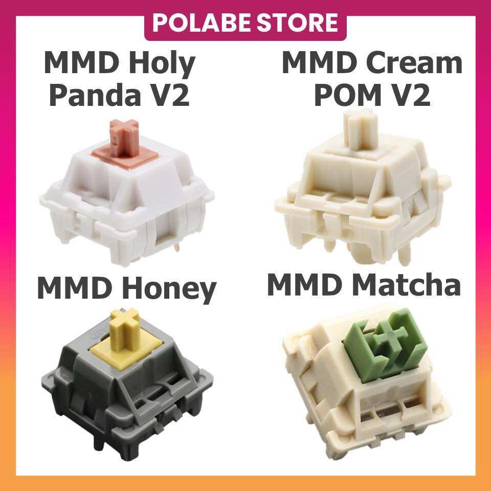 MMD Cream Pom V4 linear switch công tắc bàn phím cơ - Polabe Store