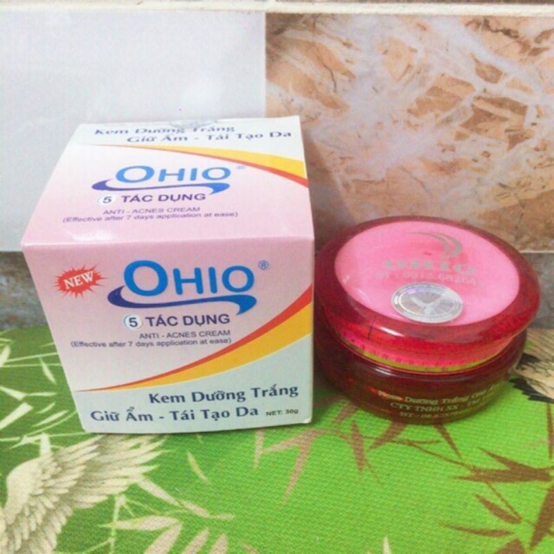 Kem dưỡng trắng giữ ẩm tái tạo da Ohio 5 tác dụng