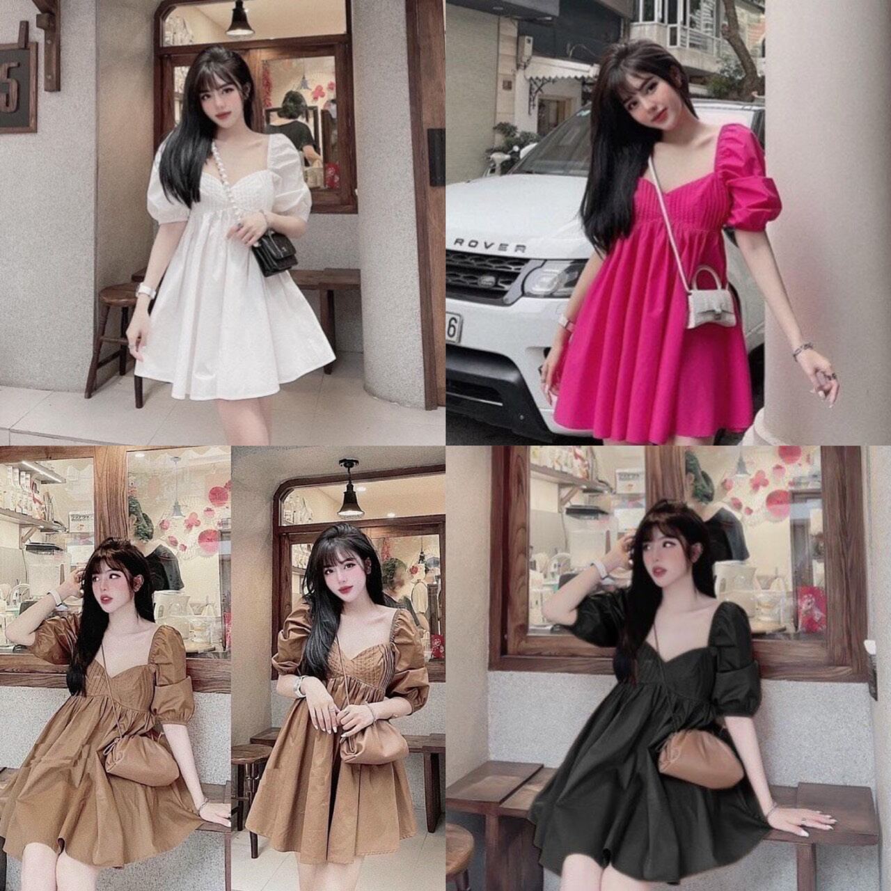 50-95kg Bigsize ĐẦM BABYDOLL CỔ TIM