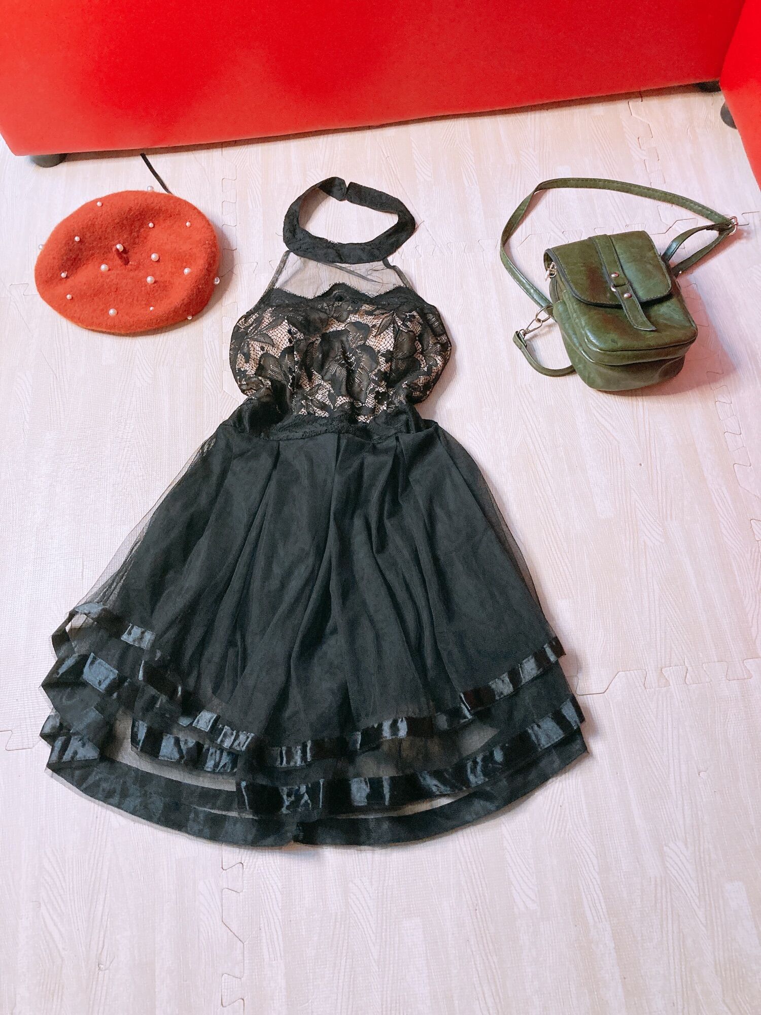 Đầm ren tiệc new size s m